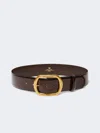 Max Mara Leather Belt In Brown