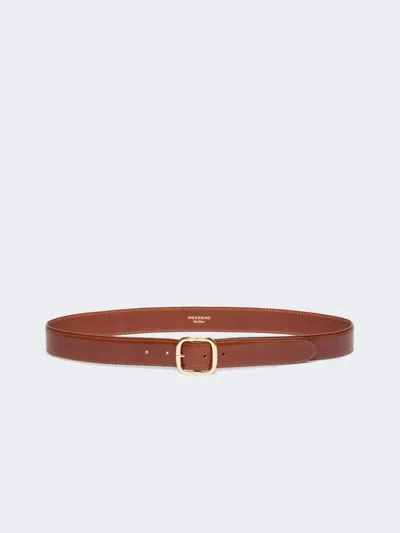 Max Mara Leather Belt In Brown