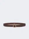 Max Mara Leather Belt In Brown