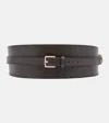 Max Mara Leather Belt In Brown