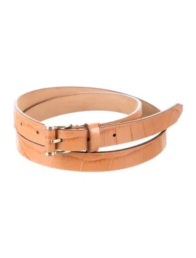Pre-owned Max Mara Leather Belt In Brown