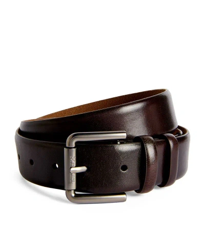 Max Mara Leather Belt In Brown