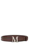 Max Mara Leather Belt In Brown