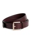 Max Mara Leather Belt In Burgundy