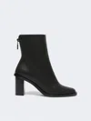 Max Mara Leather Boots In Black