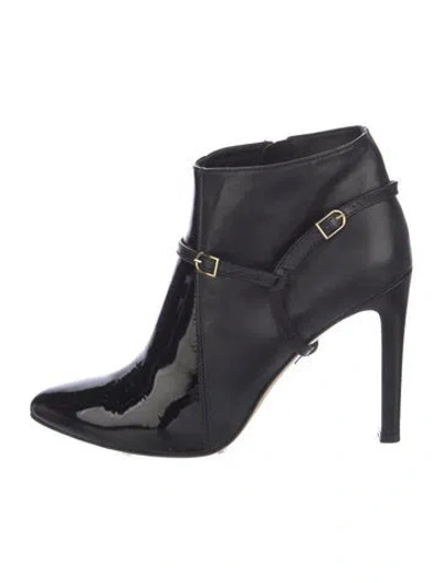 Pre-owned Max Mara Leather Boots In Black