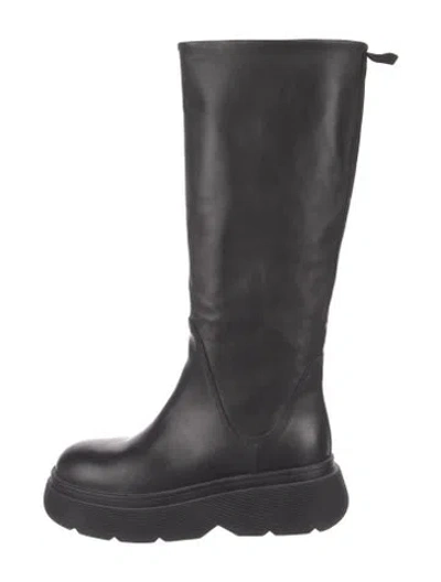 Pre-owned Max Mara Leather Boots In Black