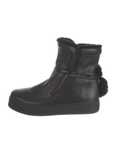 Pre-owned Max Mara Leather Boots In Blue