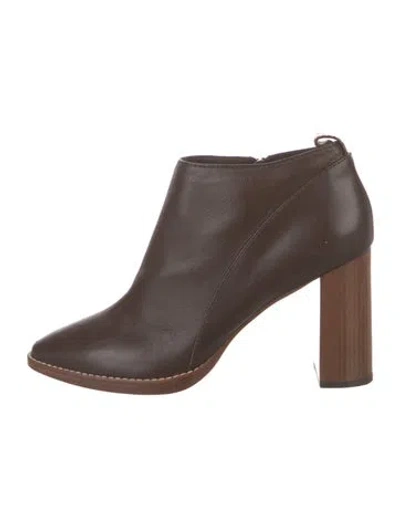 Pre-owned Max Mara Leather Boots In Brown