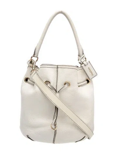 Pre-owned Max Mara Leather Bucket Bag In Neutral