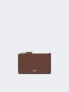 Max Mara Leather Card Holder In Brown