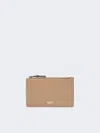 Max Mara Leather Card Holder In Brown