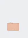 Max Mara Leather Card Holder In Pink