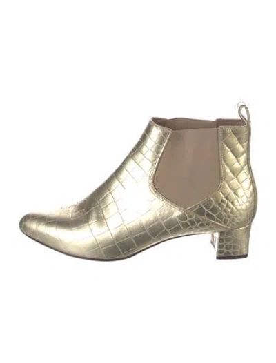 Pre-owned Max Mara Leather Chelsea Boots