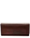 Max Mara Leather Clutch In Brown