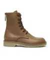 Max Mara Tan Urban Combat Boots In Brown
