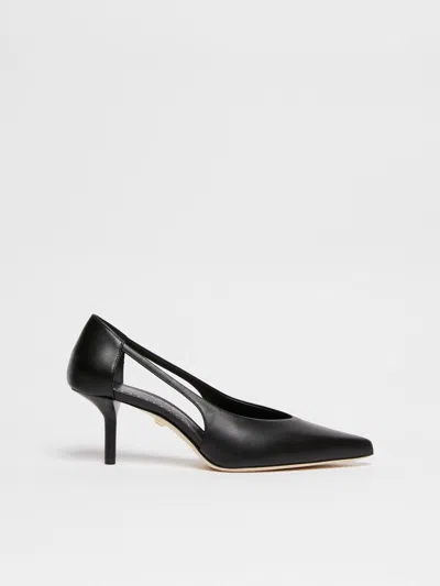 Max Mara Leather Court Shoes In Black