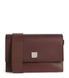 Max Mara Small Crossbody Bag In Leather In Brown