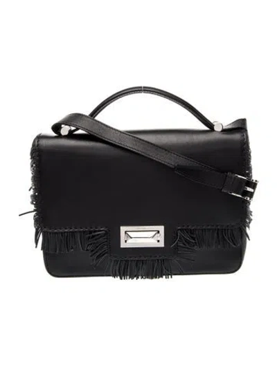 Pre-owned Max Mara Leather Crossbody Bag W/ Tags In Black