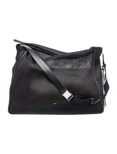 Pre-owned Max Mara Leather Crossbody Bag W/ Tags In Black