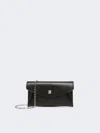 Max Mara Leather Envelope Wallet In Black