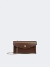 Max Mara Leather Envelope Wallet In Brown