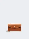 Max Mara Leather Envelope Wallet In Brown