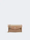 Max Mara Leather Envelope Wallet In Brown