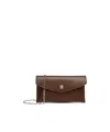 Max Mara Leather Envelope Wallet In Brown