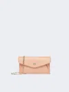 Max Mara Leather Envelope Wallet In Pink