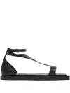 Max Mara Leather Sandals With Premium Quality In Multi