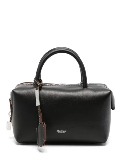 Max Mara Leather Handbag In Black