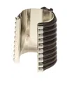 Max Mara Leather-inserts Bracelet In Metallic