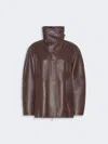Max Mara Leather Jacket In Multi