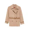 Max Mara Double-breasted Belted Coat In Neutral