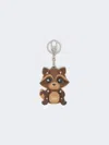 Max Mara Leather Keychain In Brown