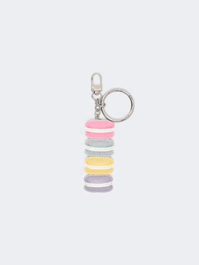 Max Mara Leather Keyring In Fuchsia