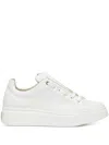 Max Mara Maxiv Leather Low-top Sneakers In White