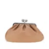 Max Mara Leather Medium 'pasticcino' Bag In Beige