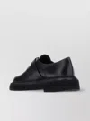 Max Mara Leather Monk Strap Buckle Loafers In Black