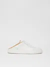 Max Mara Leather Mule Sneakers In Optical White