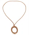 Max Mara Leather Necklace In Gold