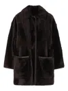 Max Mara Reversible Coat In Brown