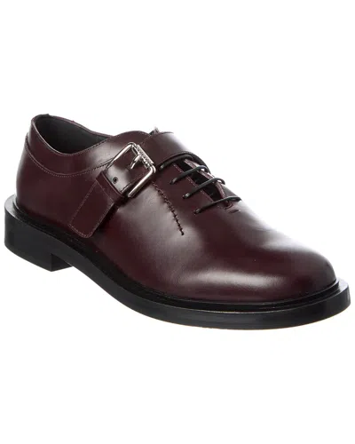 Max Mara Leather Oxford In Red