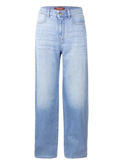 Max Mara Leather-patch Jeans