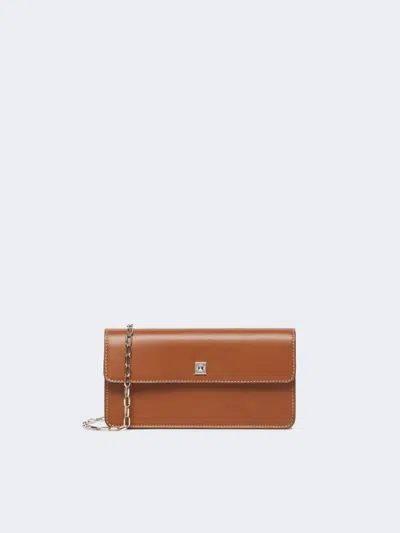 MAX MARA LEATHER PHONE POUCH
