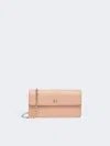 Max Mara Leather Phone Pouch In Pink