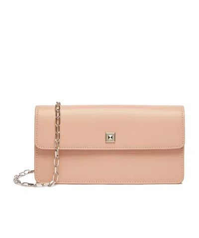 Max Mara Leather Phone Pouch In Pink