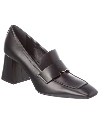 Max Mara Leather Pump In Black