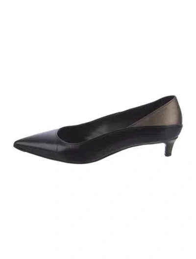 Pre-owned Max Mara Leather Pumps In Black
